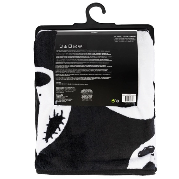 -NEW Jack Skellington Faces Fleece Throw Disney’s Nightmare Before Christ… - Picture 5 of 5